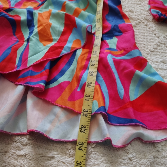 Colorful Abstract Print Mini Dress - Picture 14 of 16